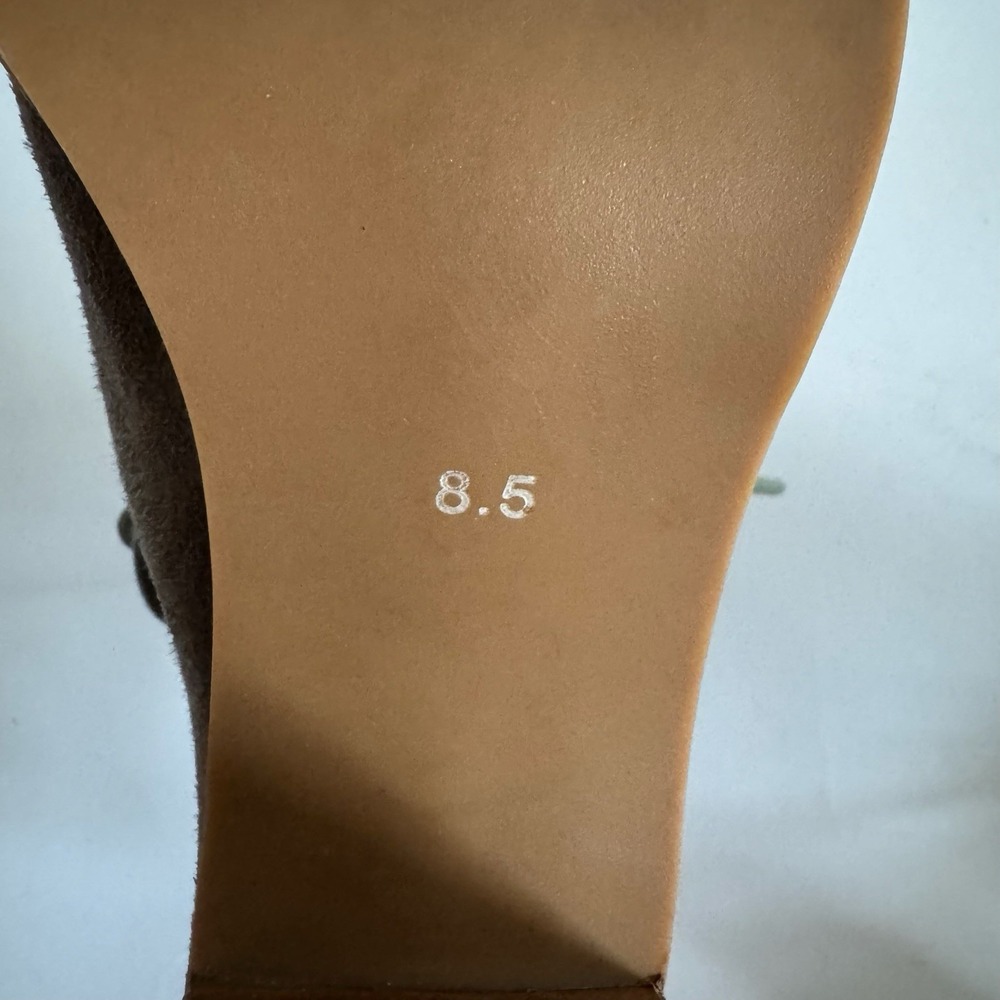 Jeffrey Campbell Cors Lace Up Suede Heeled Peep Toe Booties 8.5 Anthropologie - Picture 7 of 8